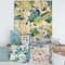 Designart - Daisy Flowers Aquarelle Impression I - Traditional Print on Natural Pine Wood